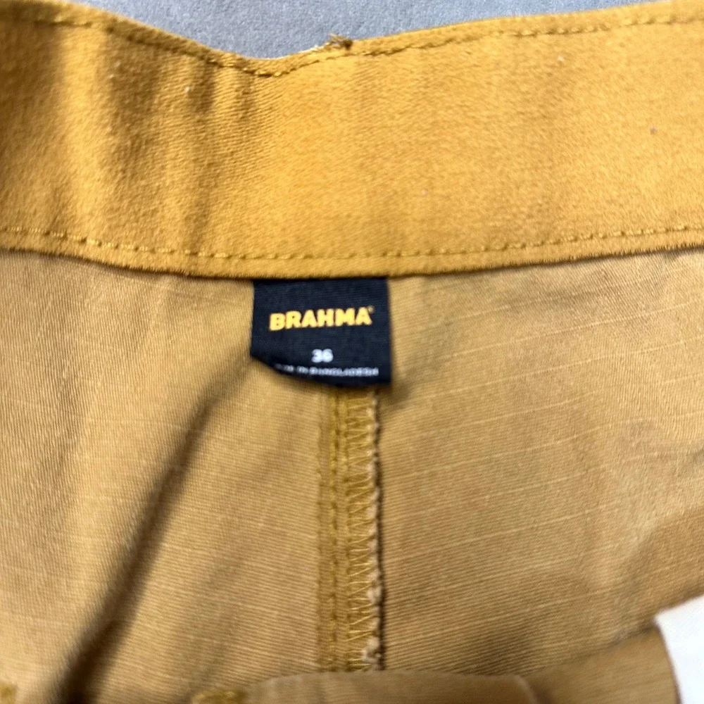 Brahma Cargo Shorts Mens 36 Brown Ripstop Trailblazer Utility Excellent